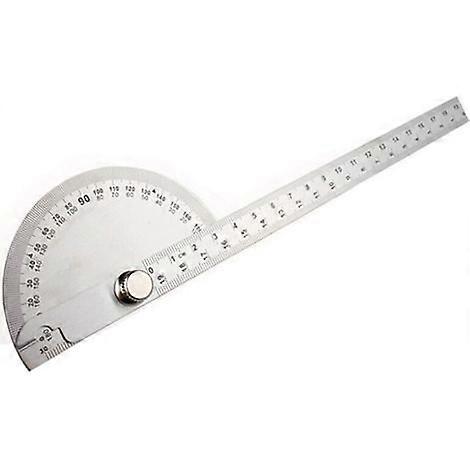250x14mm - Angle protractor - Simple stainless steel protractor