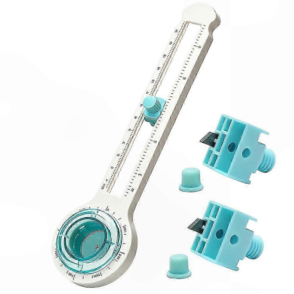 Paper Crafting Rotary Compass Circle Cutter Tool, Adjustable 3/4"-8" Diameter