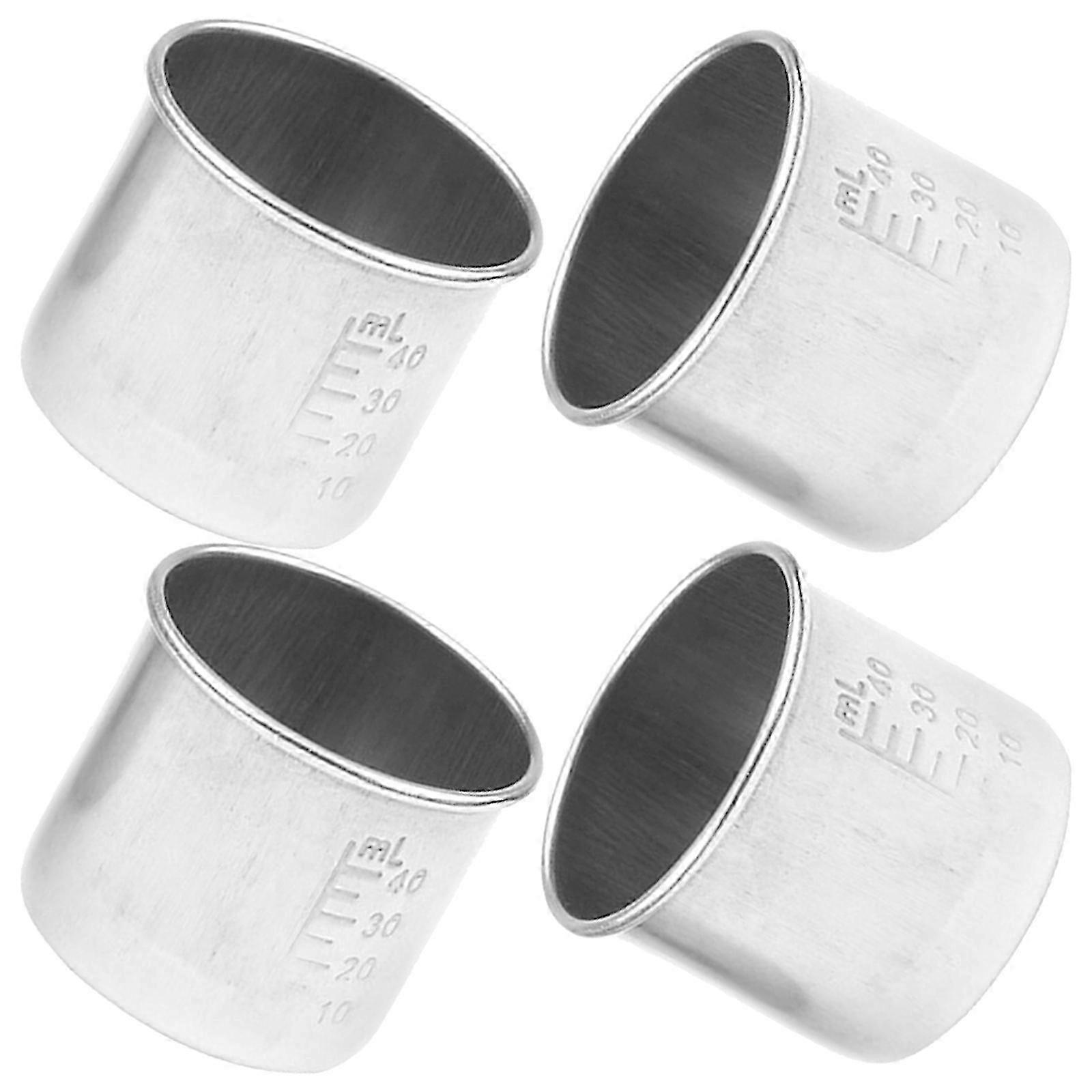 4Pcs Household Pills Cups Multi-function Graduated Cups Convenient Measuring Cups