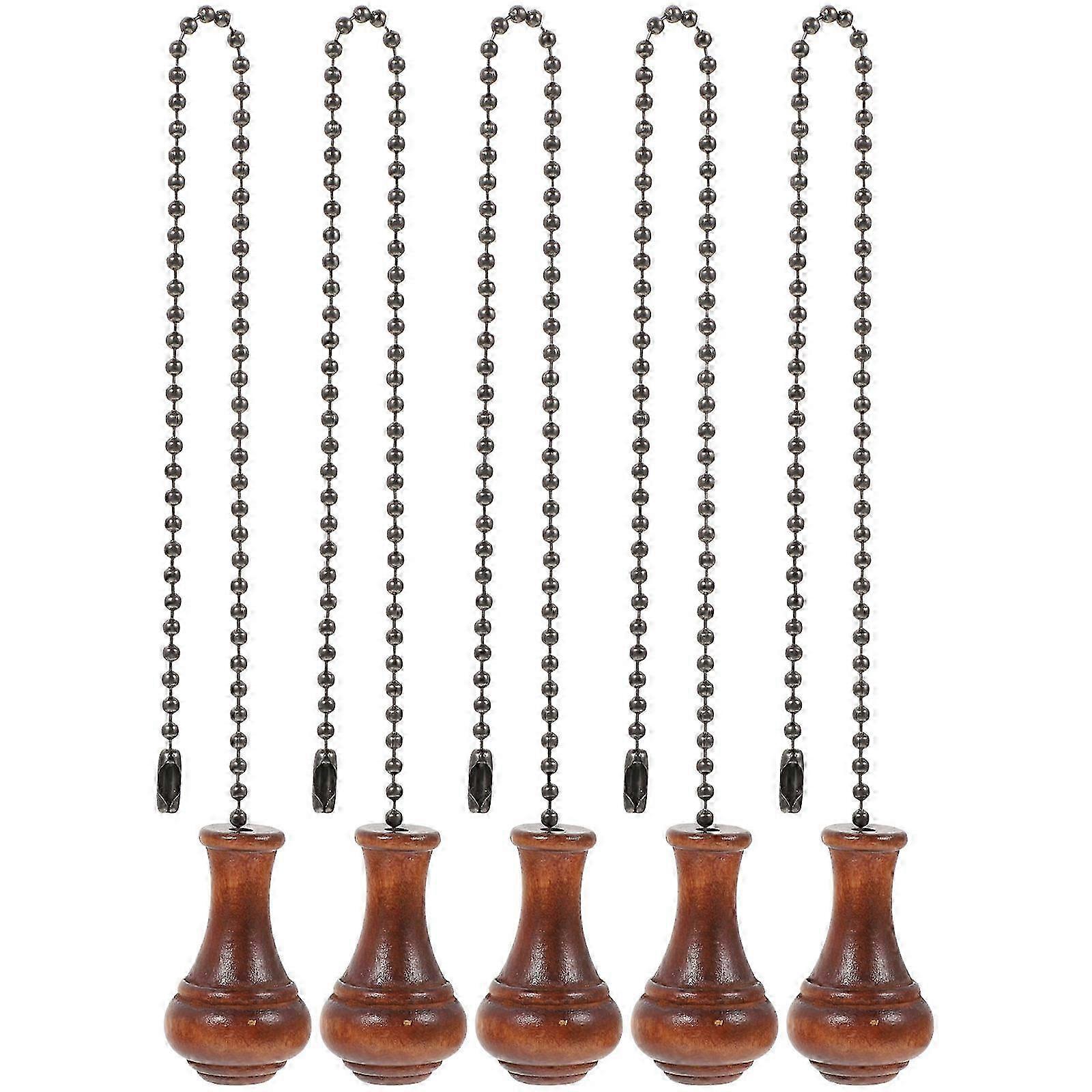 5pcs Ceiling Fan Pull Chain Fan Beaded Pull Chain Light Fixture Pulling Chain