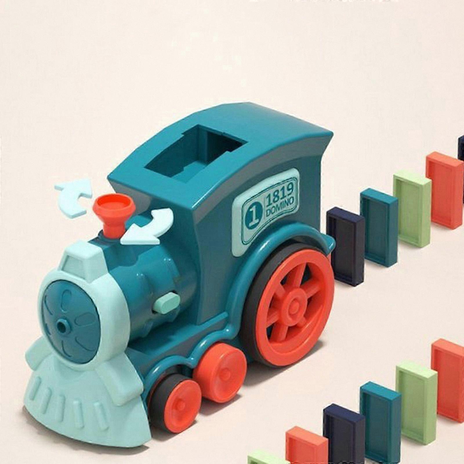 Automatic Domino Train Toy, Educational Laying & Stacking Playset