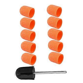 30pcs Nail Sanding Caps Set, Fine Abrasive, Heat Resistant, Compatible with Nail Drill for Manicure