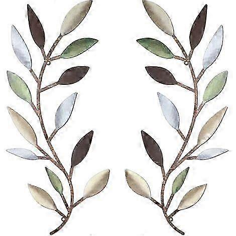 Modern Metal Tree Leaf Wall Art