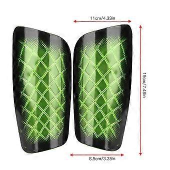 1 paar volwassen voetbal sport scheenbeschermers voetbal shin guards benen beschermer groen