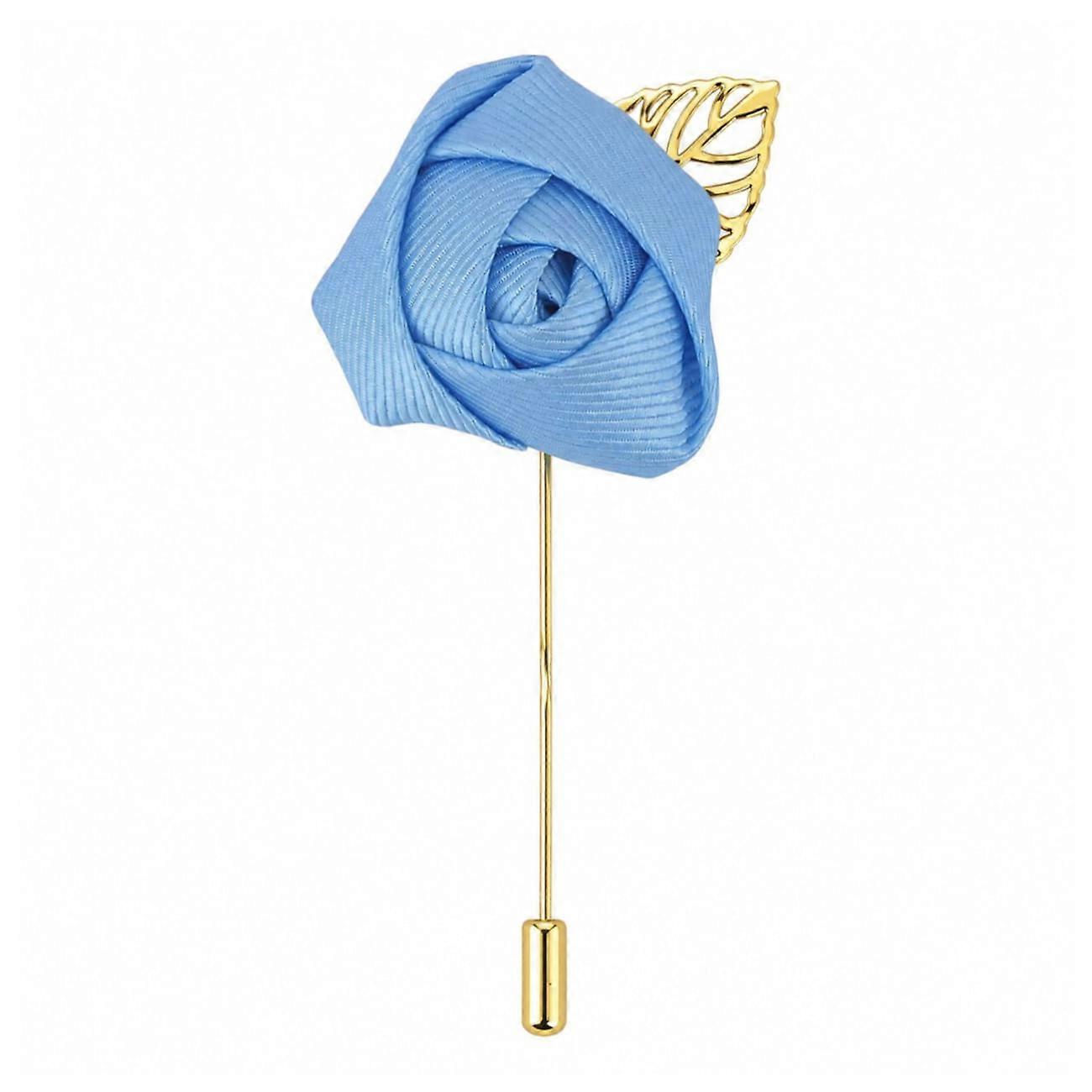 Sky Blue Plain Twill Lapel Pin