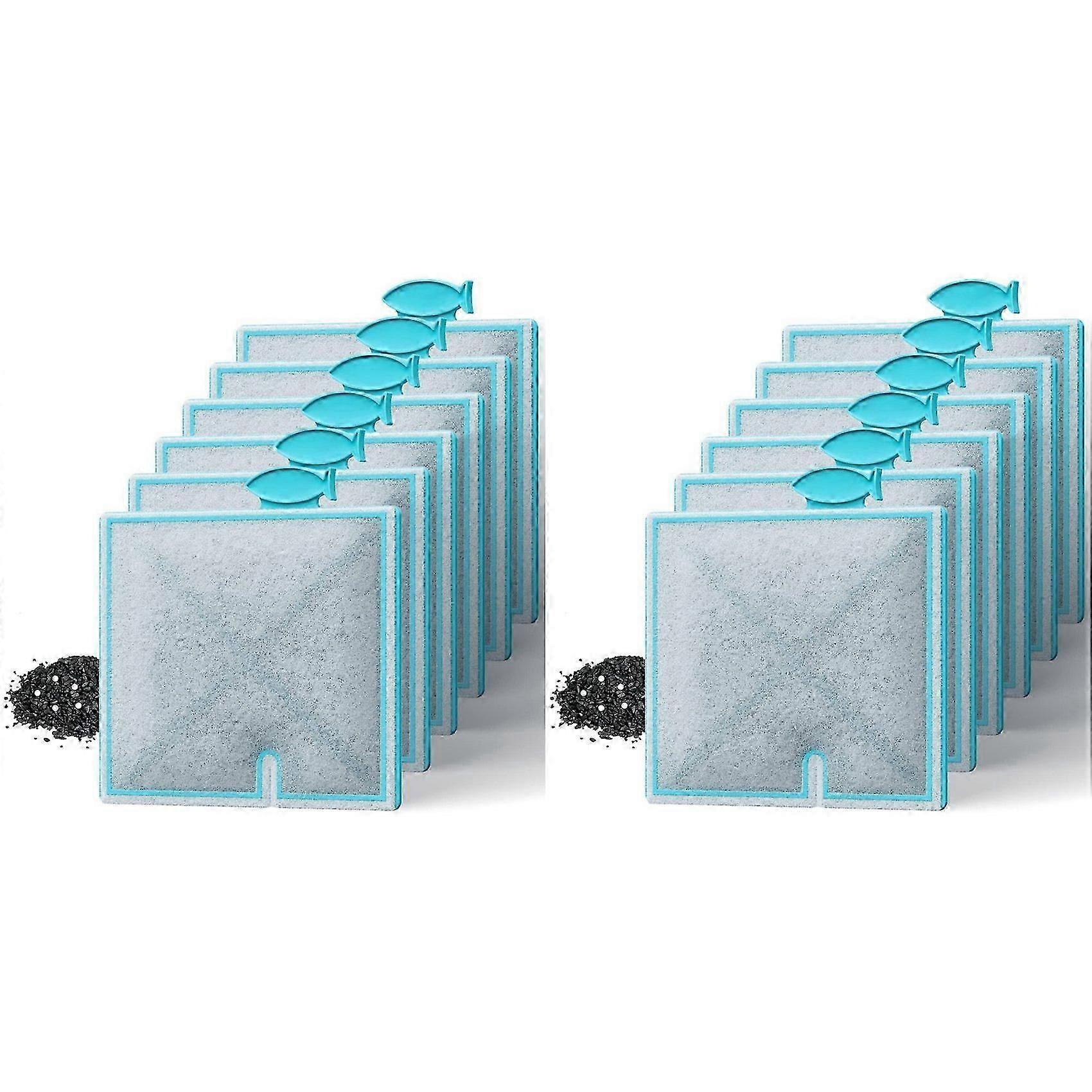 12Pcs Suitable For Aqueon Fish Tank Aquarium Filter Replacement Activated Carbon Filter Elements(M)YX