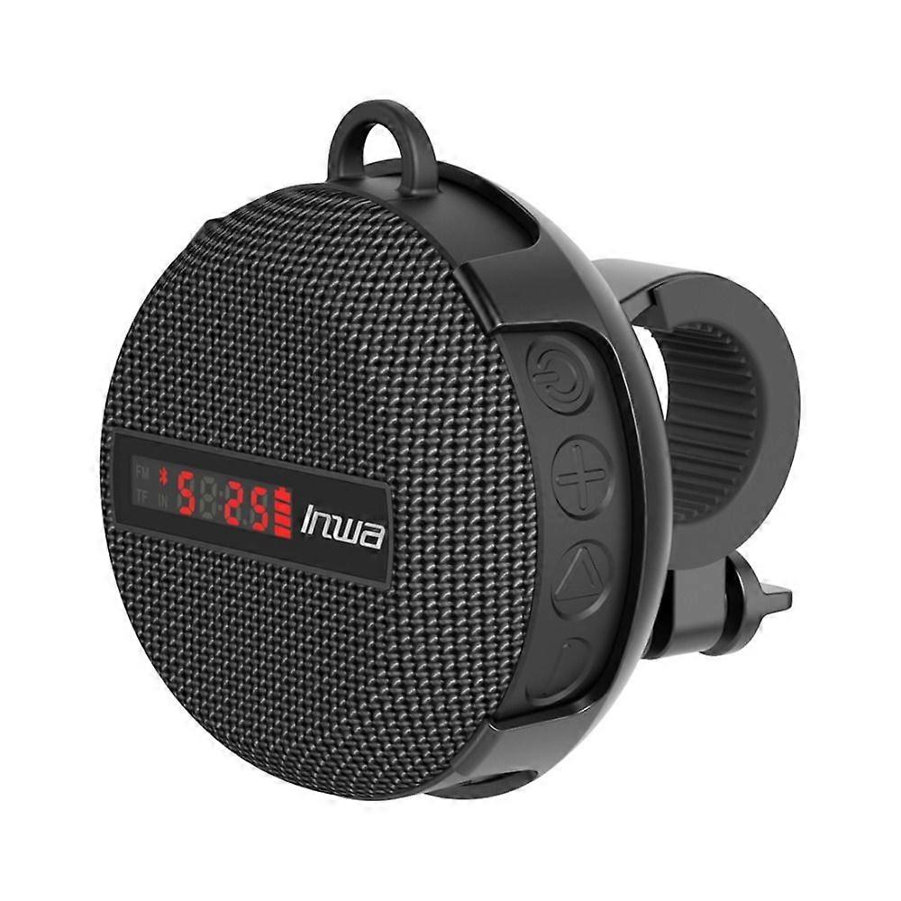 Inwa Bluetooth Bicycle Speaker with Side Buttons, Loop and USB Charging Input