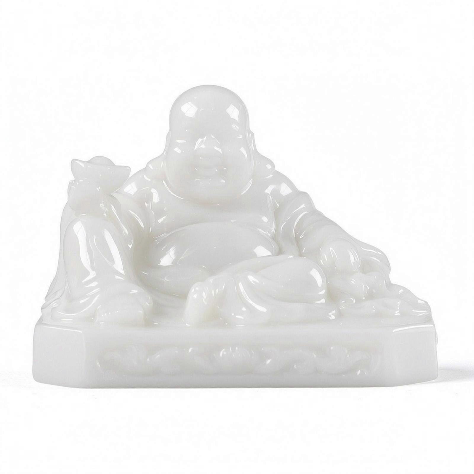 Maitreya Buddha Statue Rectangular Base Buddha Ornament Polished Contours