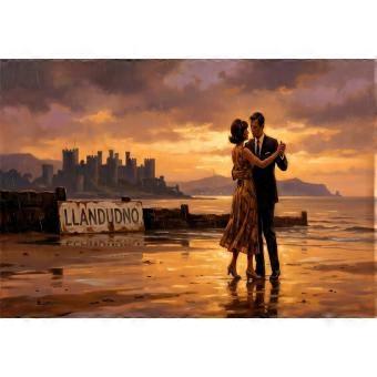 Romantic  Lifestyle jigsaw puzzle Dancing at Twilight on Llandudno sands SIO1525
