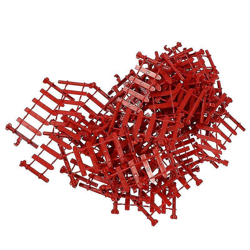 9X5cm Dark Red Pretend Professions & Role Playing 50pcs Simulation Fence Toys Mini Diy Fence Playthi