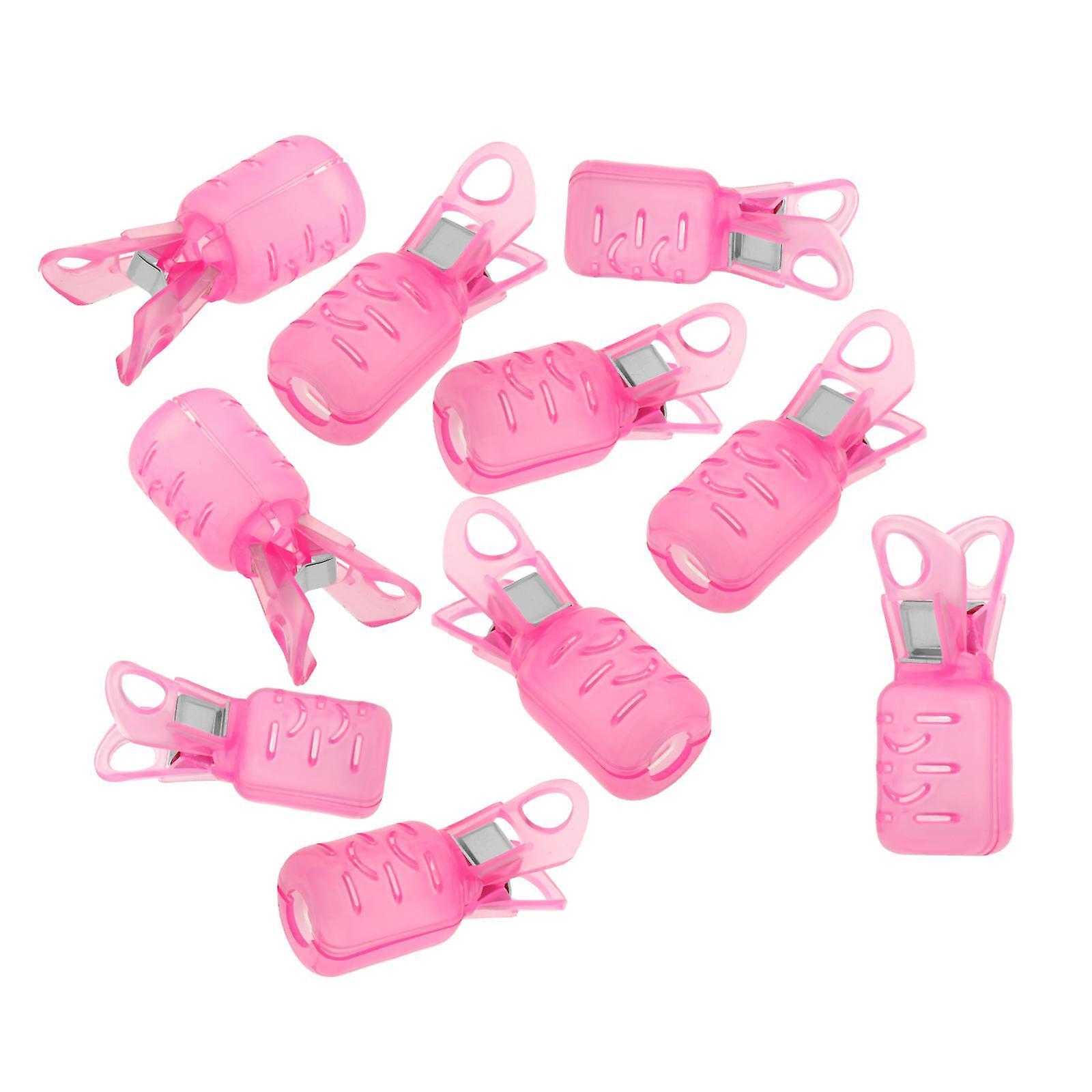 10 adet Kalamar Jig Kanca Koruyucu Karides Balıkçılık Jigs Cazibesi Kapaklar Kapaklar Pembe S