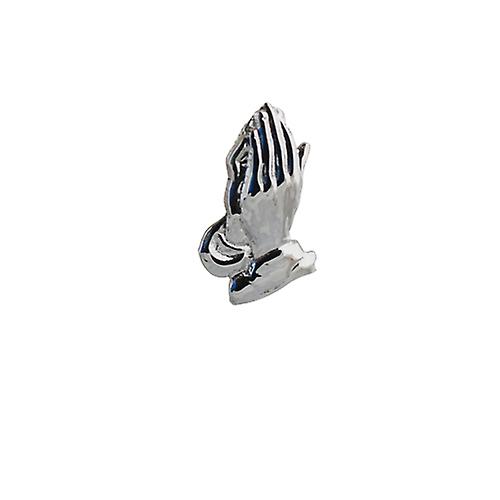 Silver 19x11mm Praying Hands Pendant