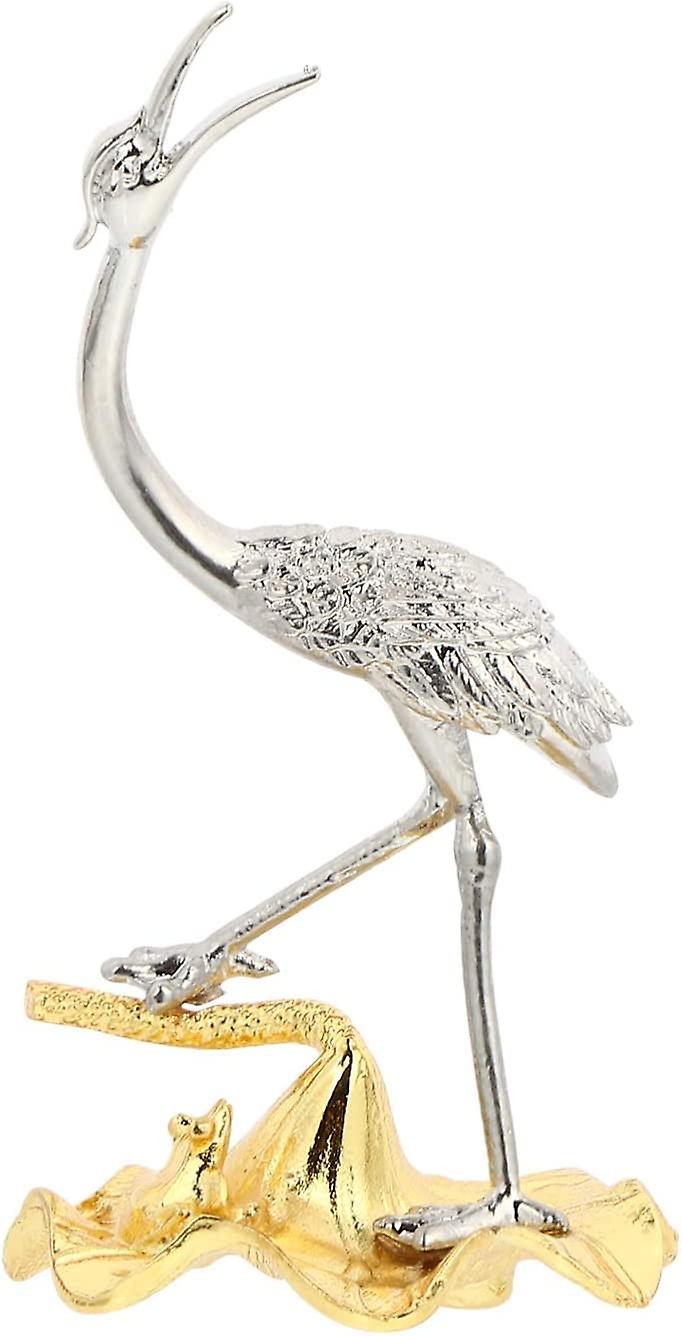 الحديد الزهر رافعة الطيور تماثيل المعادن الدائمة الزنجار مالك الحزين الطيور الحديد الفن الجدول تمثال مكتب الجدول المنزلي مكتب عيد الميلاد ديكور