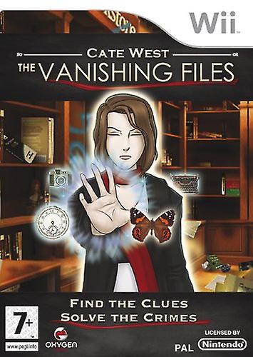 Cate West The Vanishing Files (Nintendo Wii) - PAL - New & Sealed