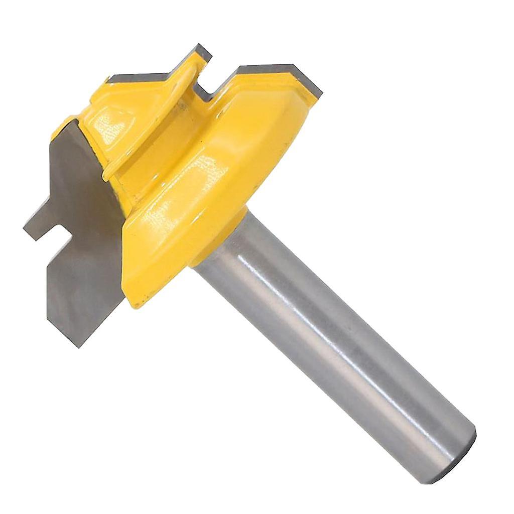 45Degree Lock Miter Router Bit Woodwork Tenon Cutter Tool with 8mm Shank