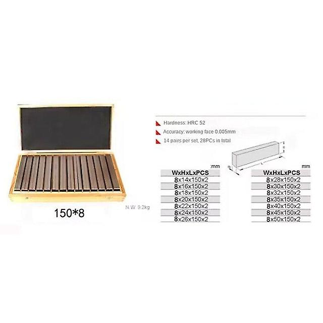 28 Pieces Parallel Horn Pad Table Vise Parallel Plate Equal Height Angle Milling Machine Flat Vise Pad