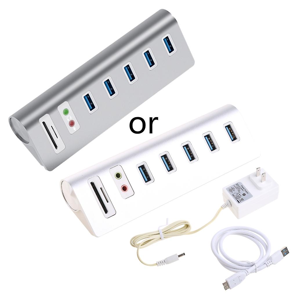 5 Ports Usb3.0 Docking Station Multi-function USB Splitter TF / SD Card Reader