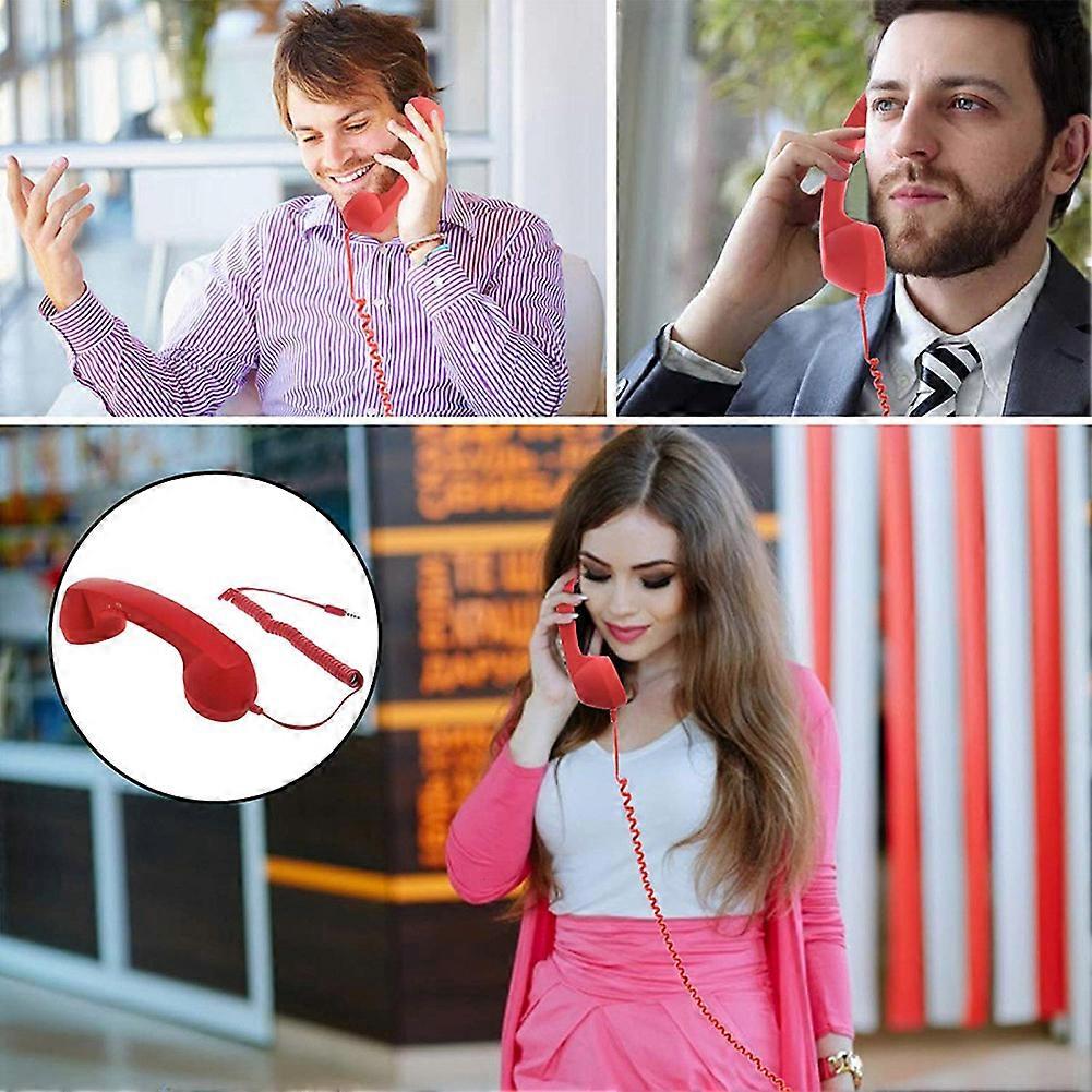 Retro Classic 3.5 mm Telephone Handset Mini Mic Phone Call Receiver For Smartphone