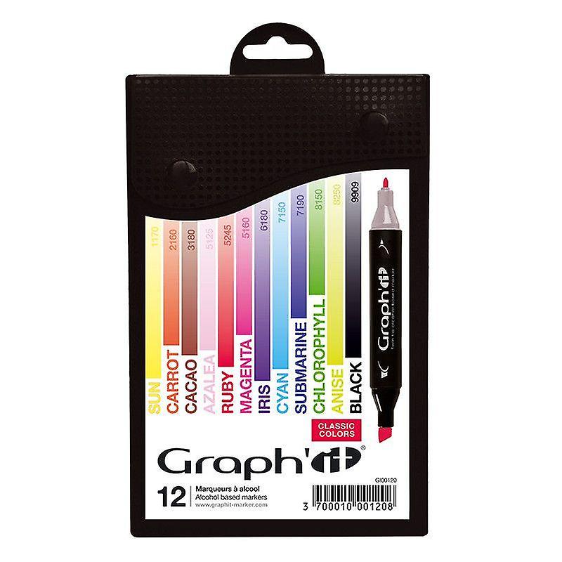 Set 12 Graph'It markers - Classic colors