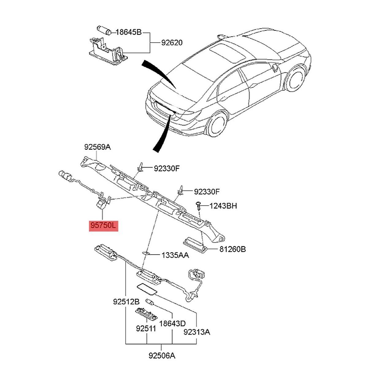 95760-3S100 Car Rear View Camera Reverse 95760-3S101 3S102 for I45 2011-2014 Back-Up Parking Camera