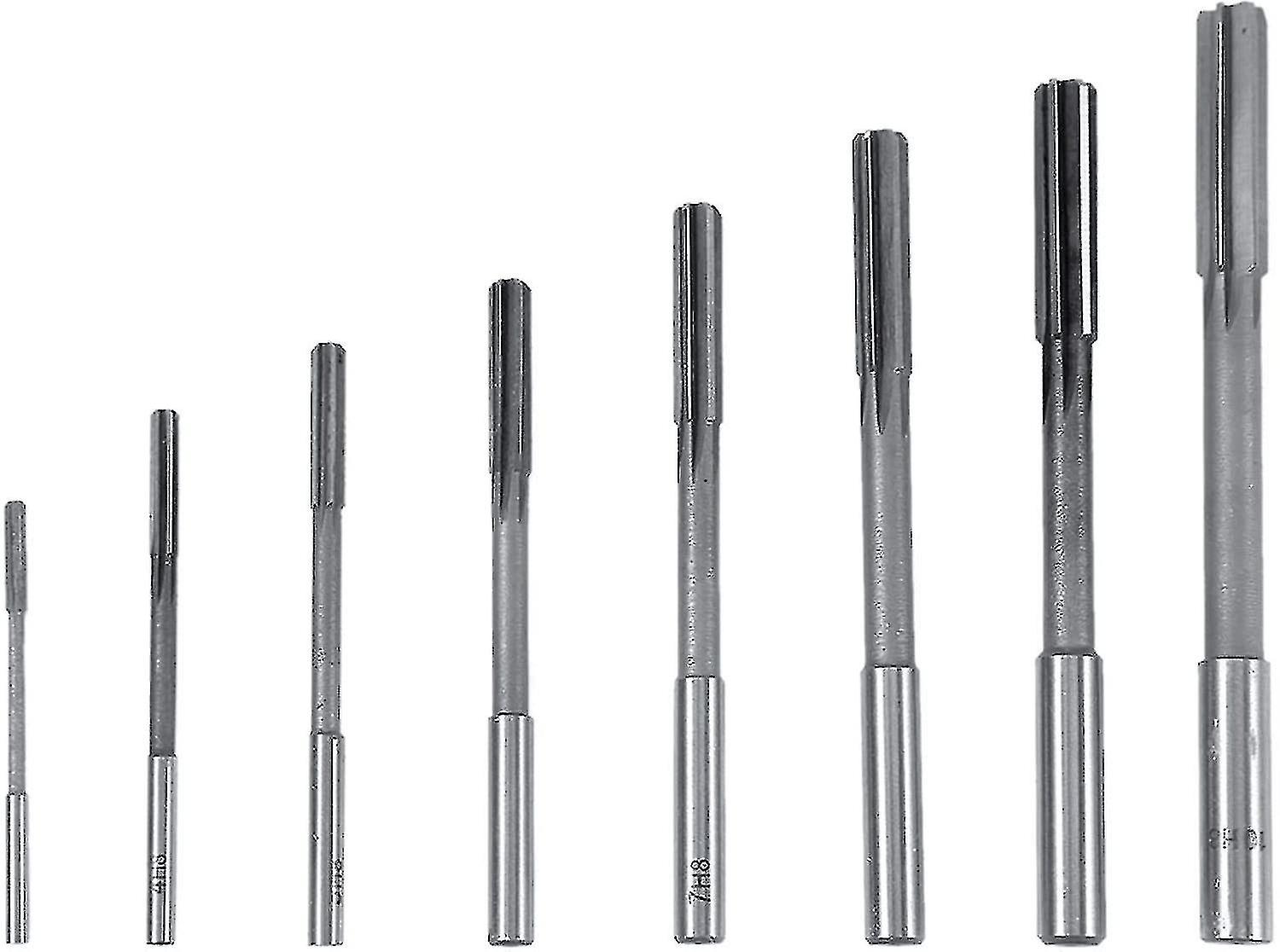 Einstellbare Handreibahle, 8 Stück Hss-Spannreibahlen Maschinenreibahle 3/4/5/6/7/8/9/10mm zum Reiben