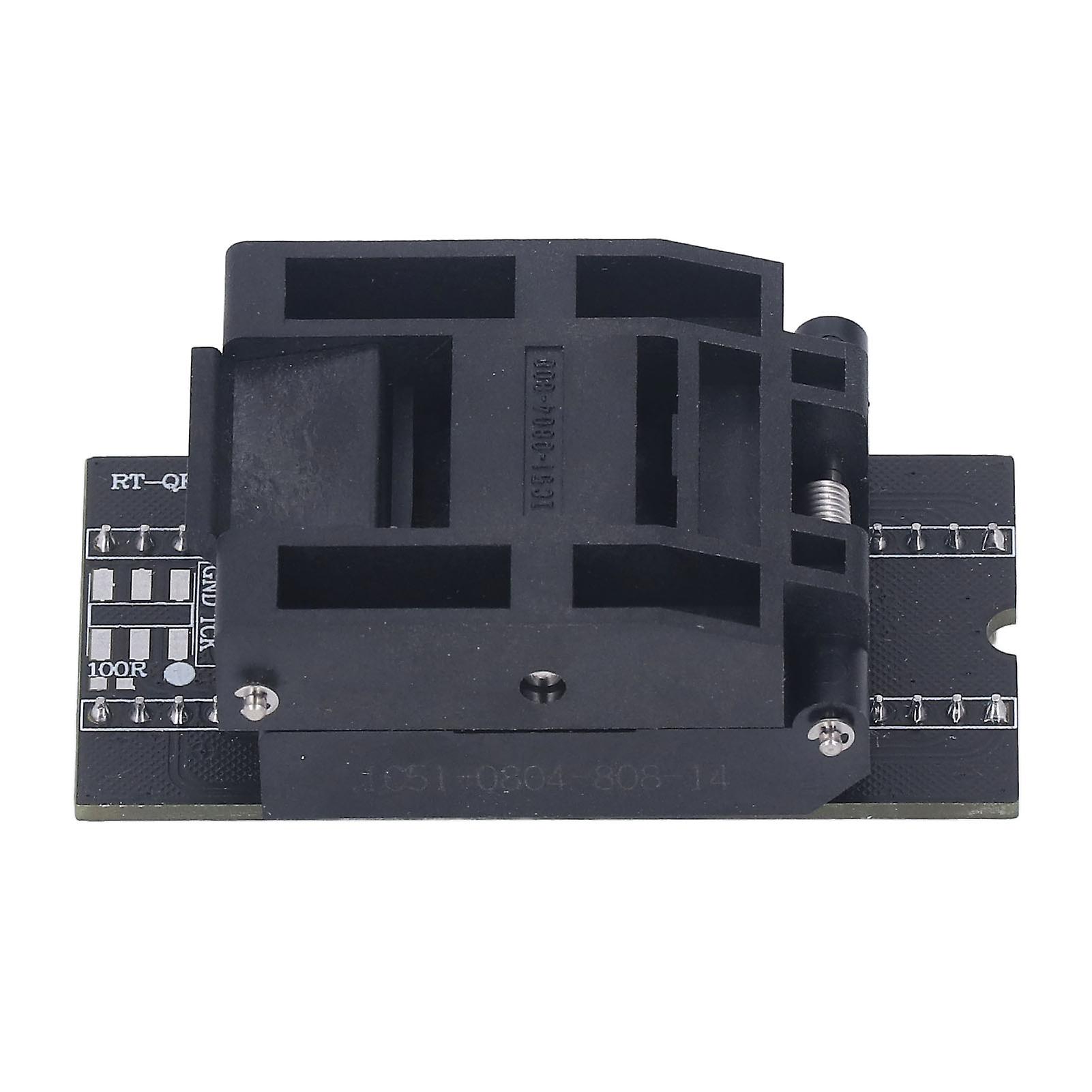 RT809H Programmer Adapter Serial ICSP Interface High Speed Parallel High Voltage Programming QFP80 Adapter Socket