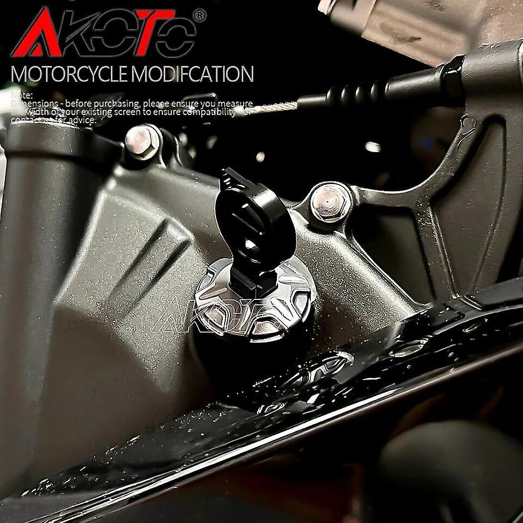 Universal Motorcycle Engine Oil Filler Cap - CNC Aluminum Alloy Screw Cover For Yamaha R1, R6, MT07, FZ Series (Gold)