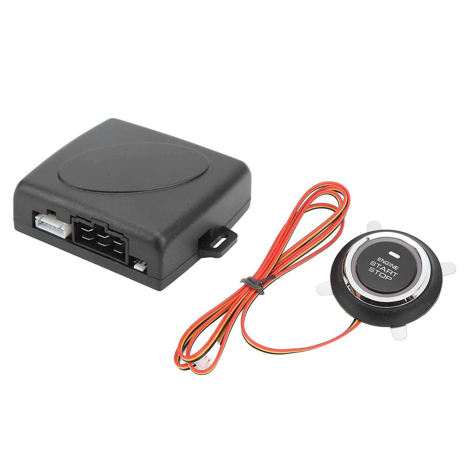 Smart Push to Start Ignition Kit Engine Start Stop Button System Universal for DC 12V Vehicles