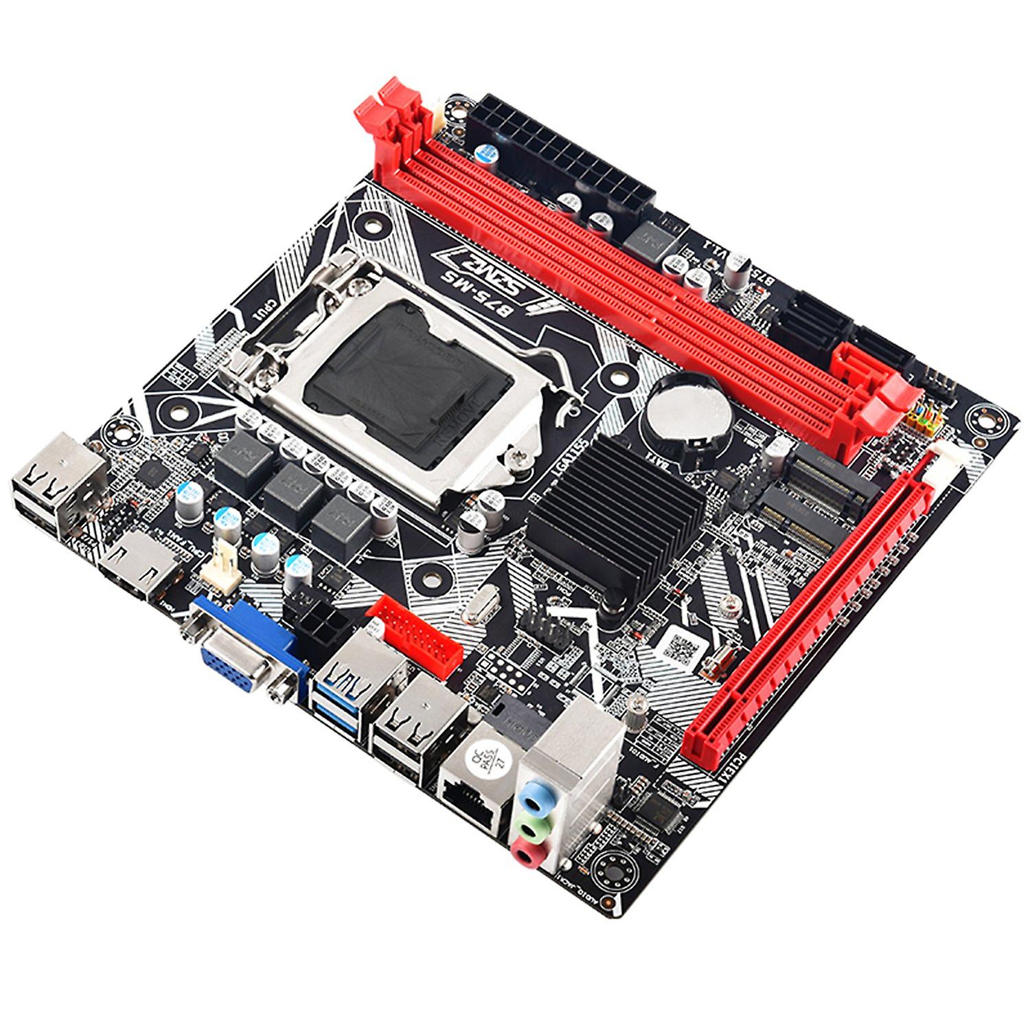 لوحة أم SZMZ LGA 1155 لسطح المكتب والمنزل والألعاب، تدعم تقنية WiFi، PCI-E 16X DDR3، سعة 16 جيجابايت، بطاقة شبكة 100 ميجابايت، USB2