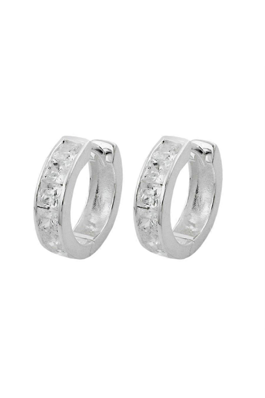 Hoop Earrings 12x3mm Silver 925 - Gl90895