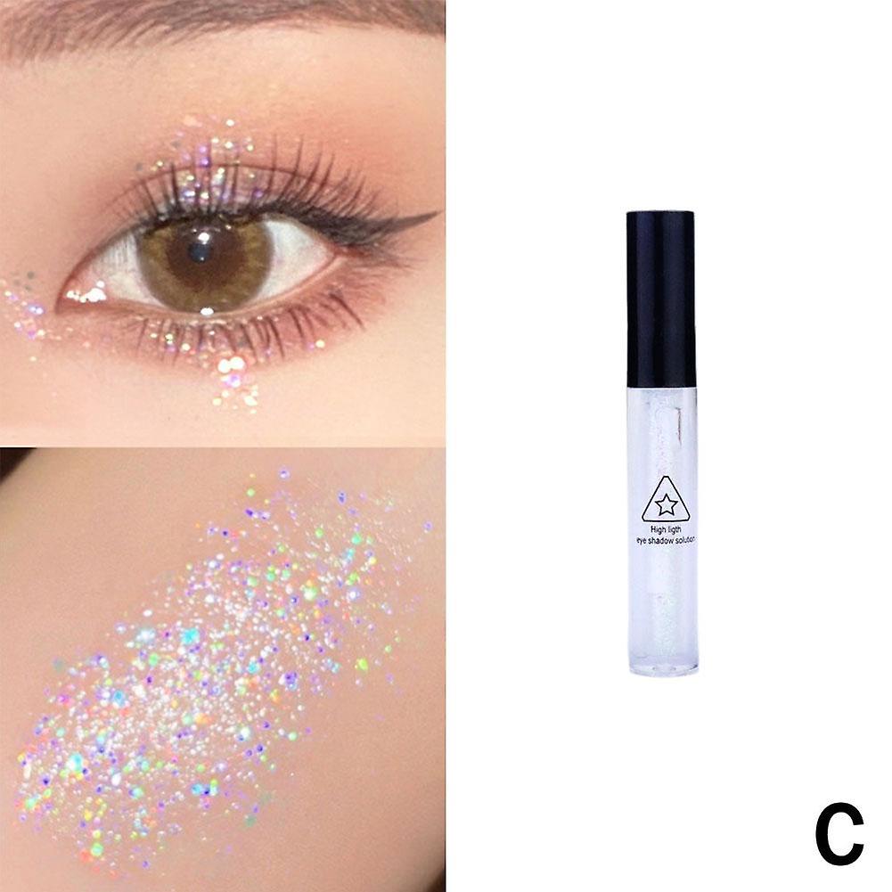 Glitter Liquid Eyeshadow, Pearl Shine Eye Whitening Eye Shadow Lasting Natural