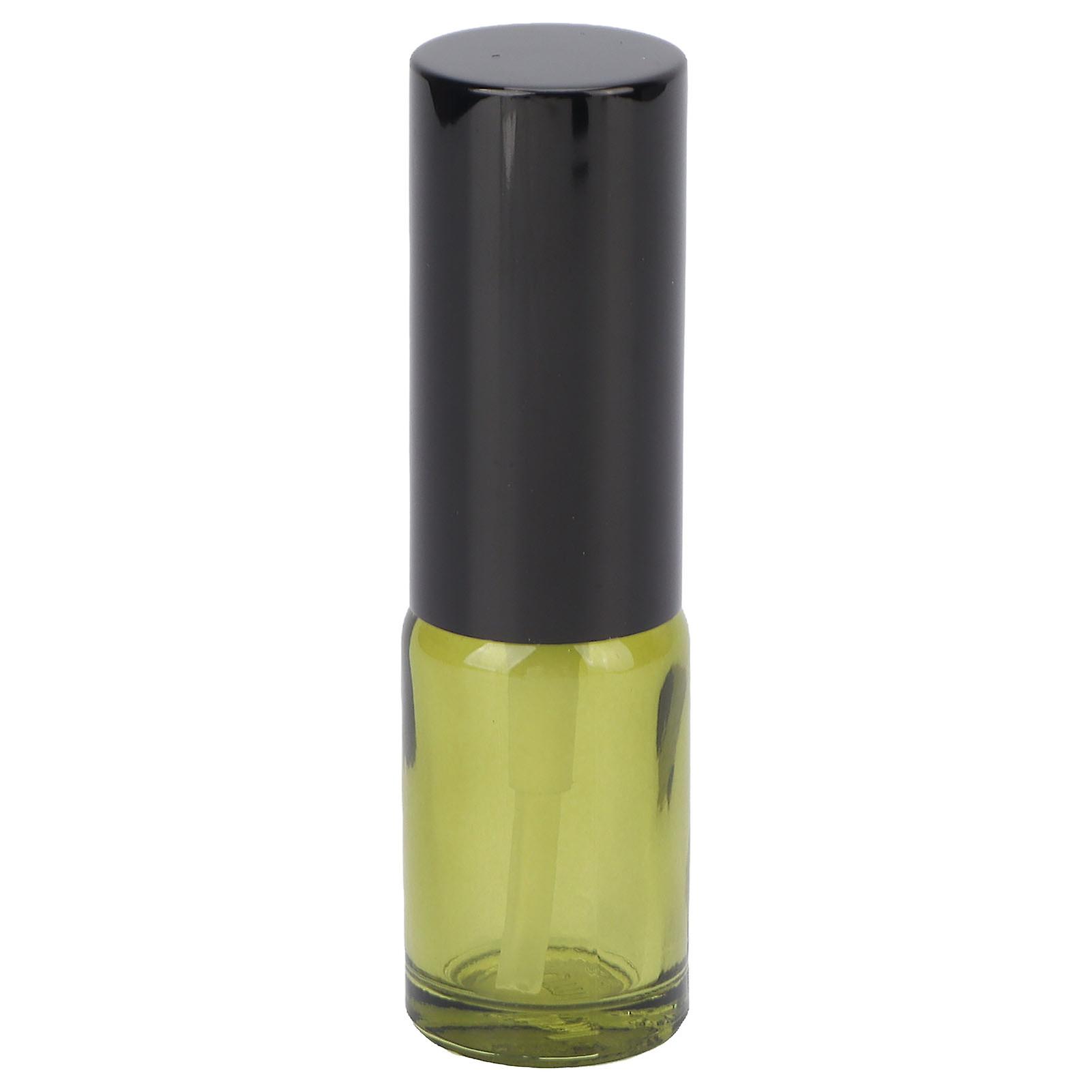 10ml Refillable Green Glass Light Proof Spray Bottle with Lid