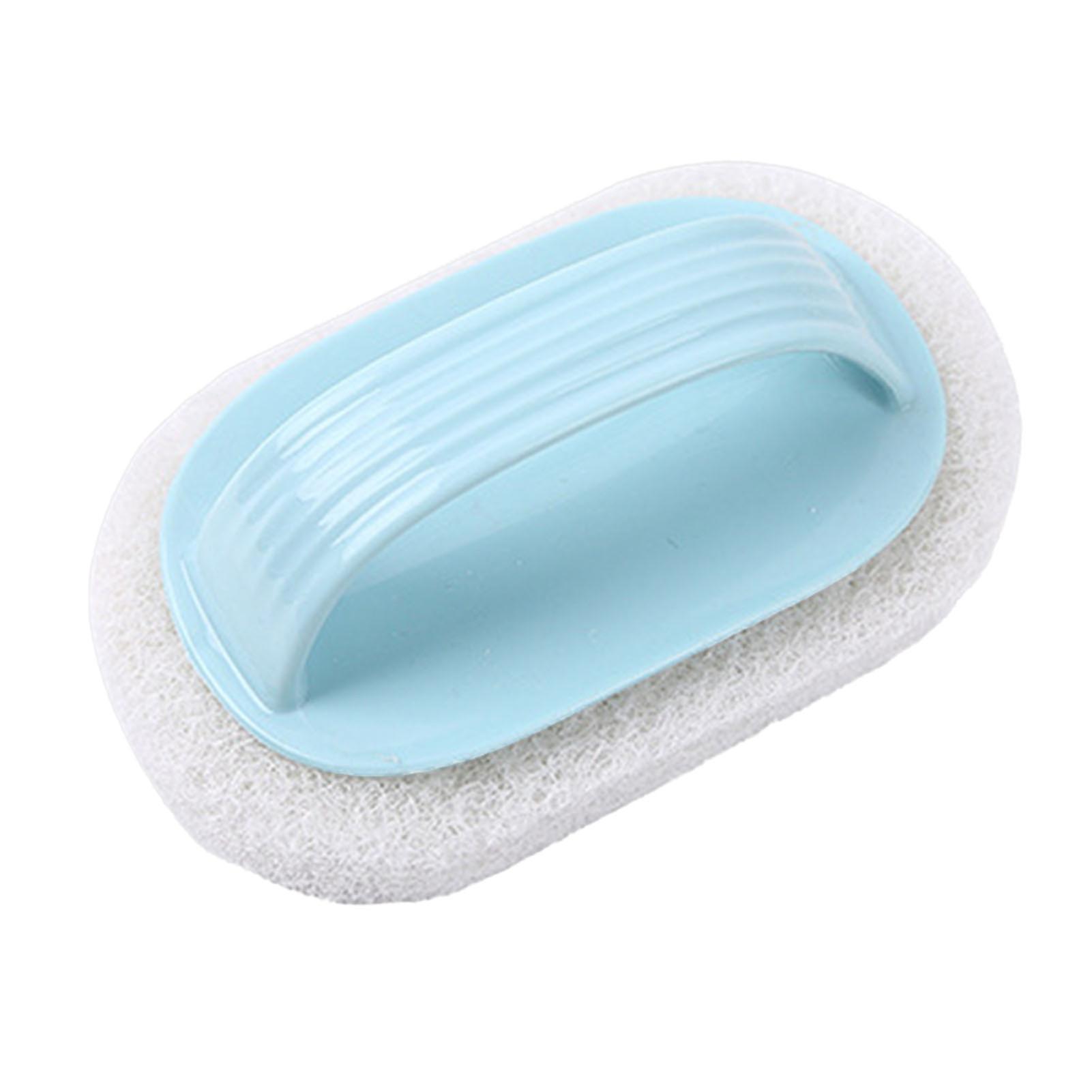 Scrub Brush PP Fiber Deep Cleaning Scrubbing Pad with Handle for Shower Tile Bathtub Sink Swimming Pool Step Corner Blue 