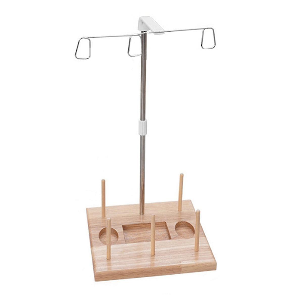 Wood Spools Holder for Domestic Sewing Machines Spool Stand for Embroidery Machines D