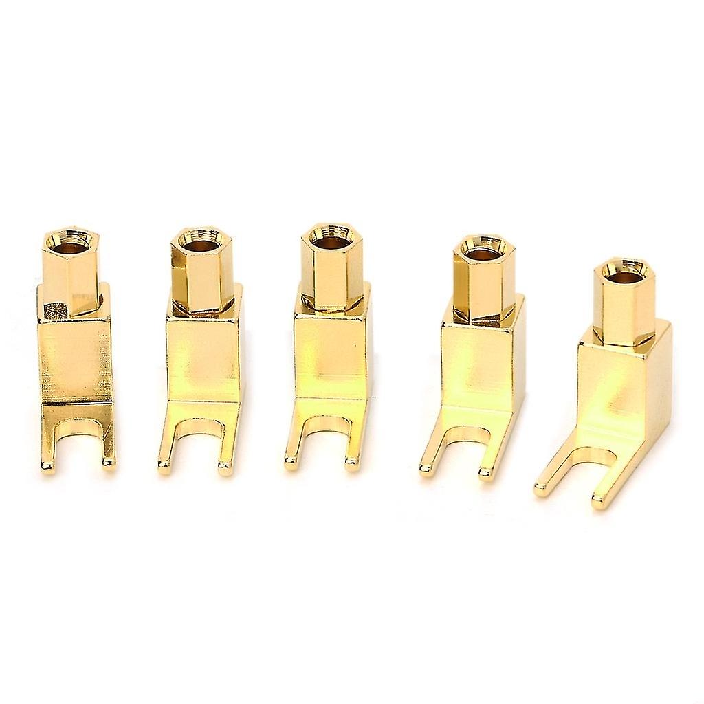 Banana Plug to Spade Adapter Plug Y-Speaker Cable Connector Banana Socket