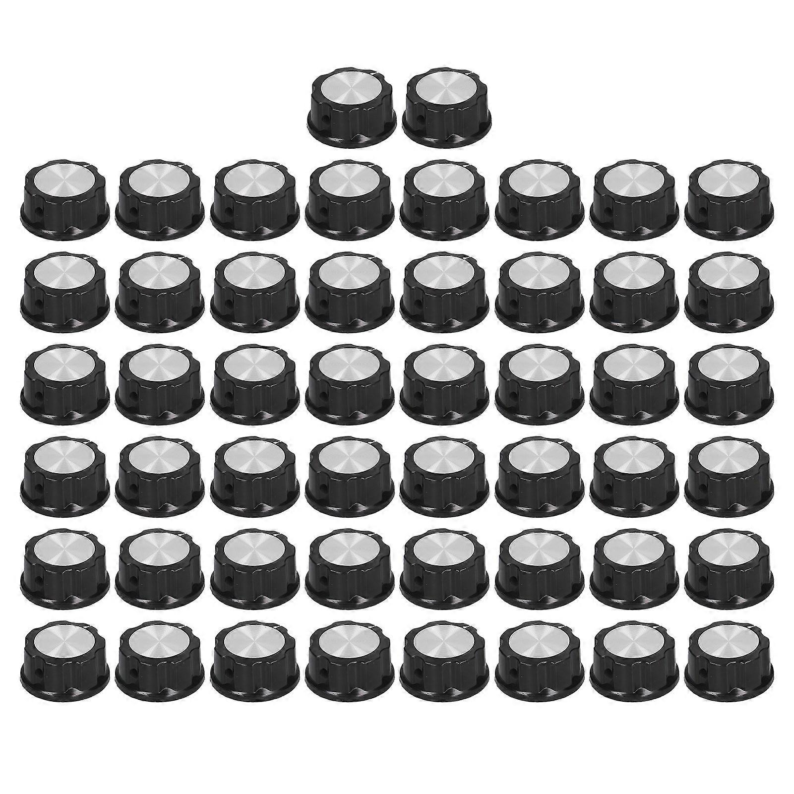 50Pcs Potentiometer Knob Speed Control Plastic Knobs Caps Replacement 33mm Diameter BEMA04