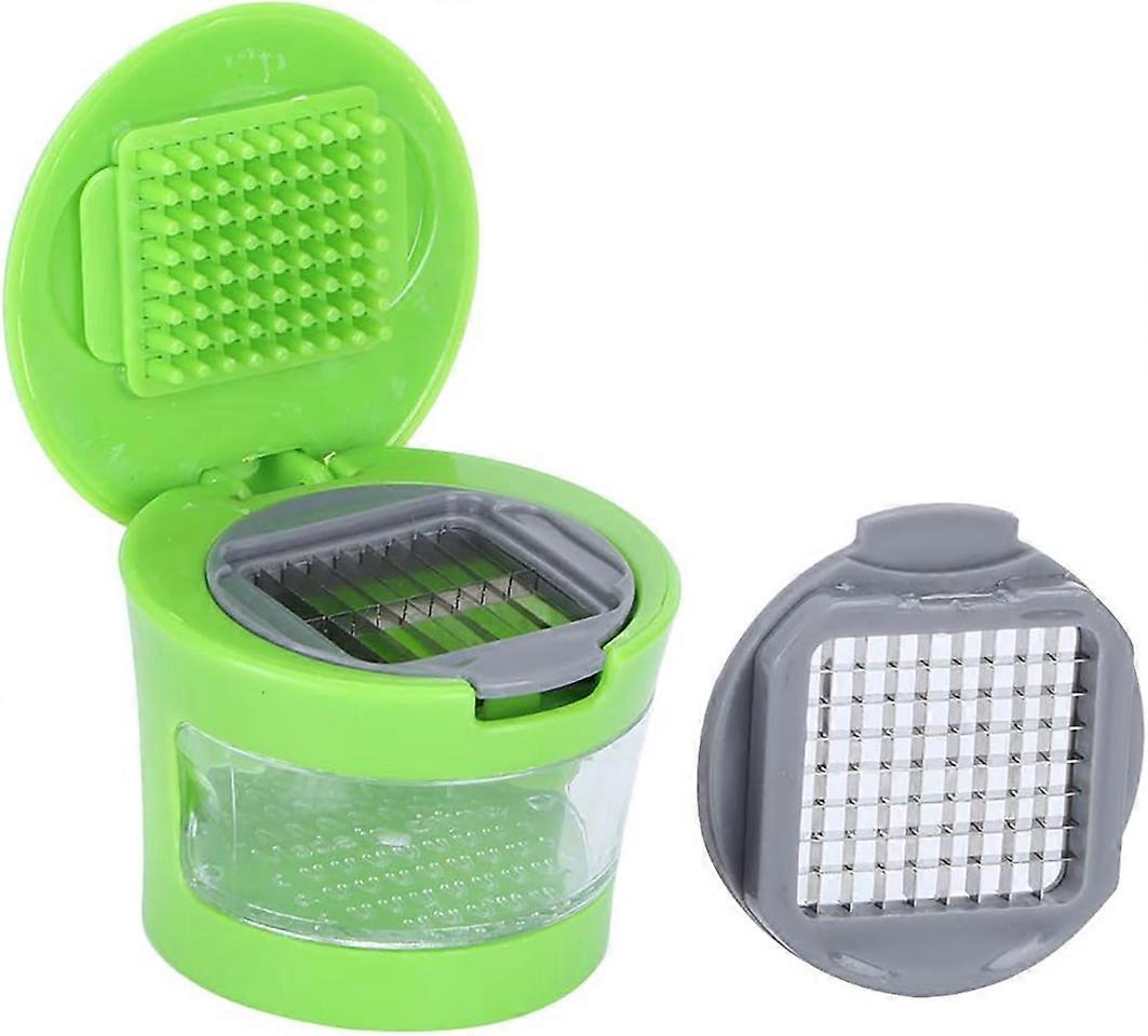 Multifunction Garlic Press Machine Portable Vegetable Fruit Ginger Chopper for Kitchen Cutting Easy to Clean