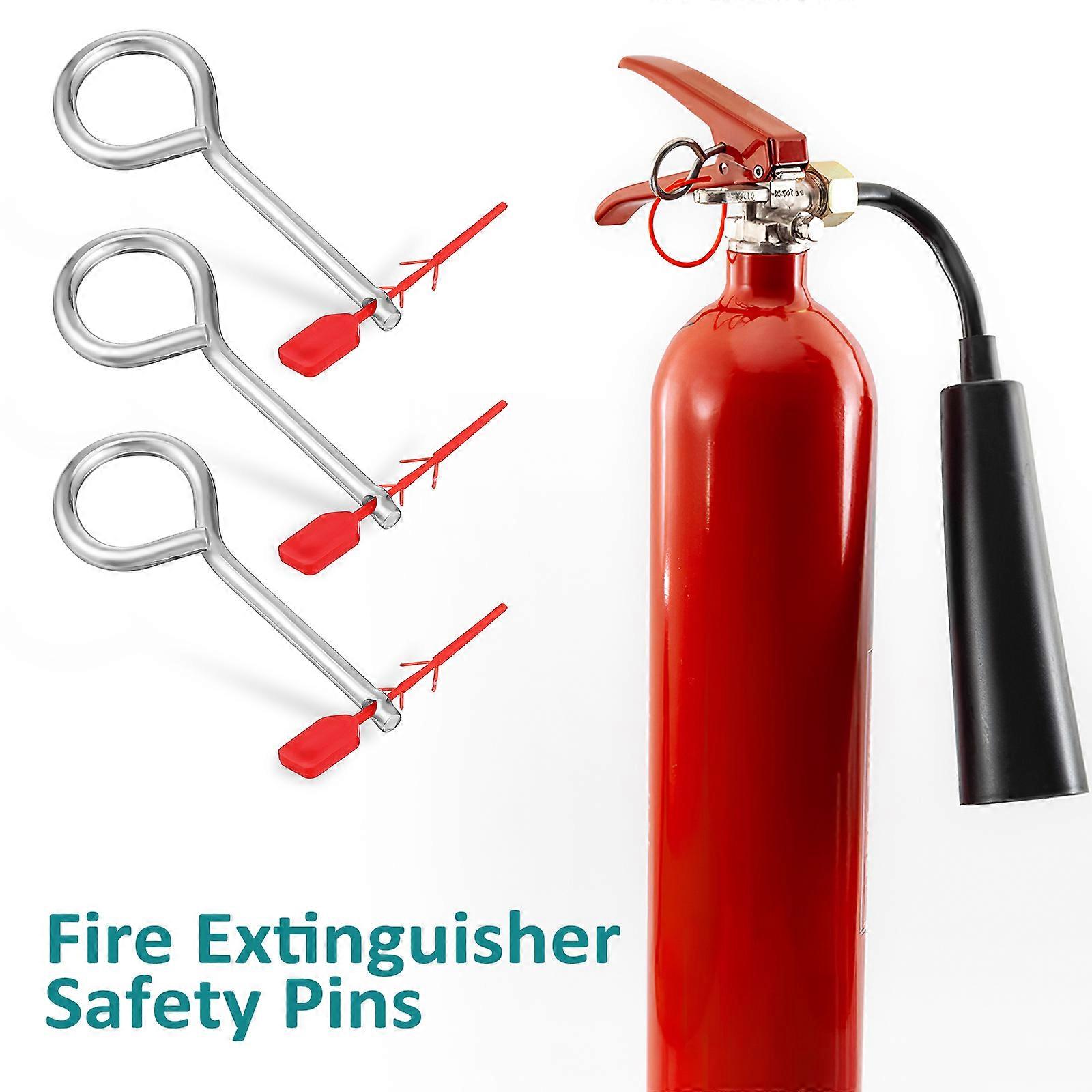 15 Sets Fire Extinguisher Pins Replacement Lock Pins Metal Pull Pins ...