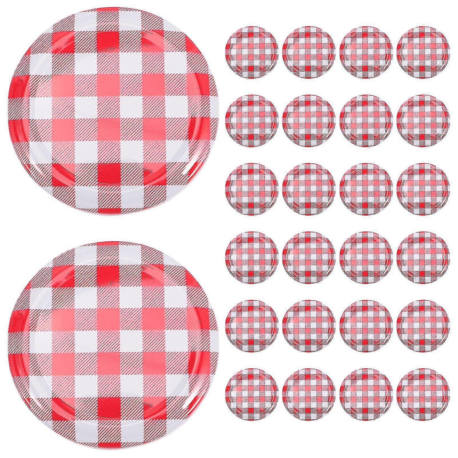 40pcs Jam Jars Lids Wide Mouth Screw Lids Twist Off Lids Storage Caps For Canning Jars Yu
