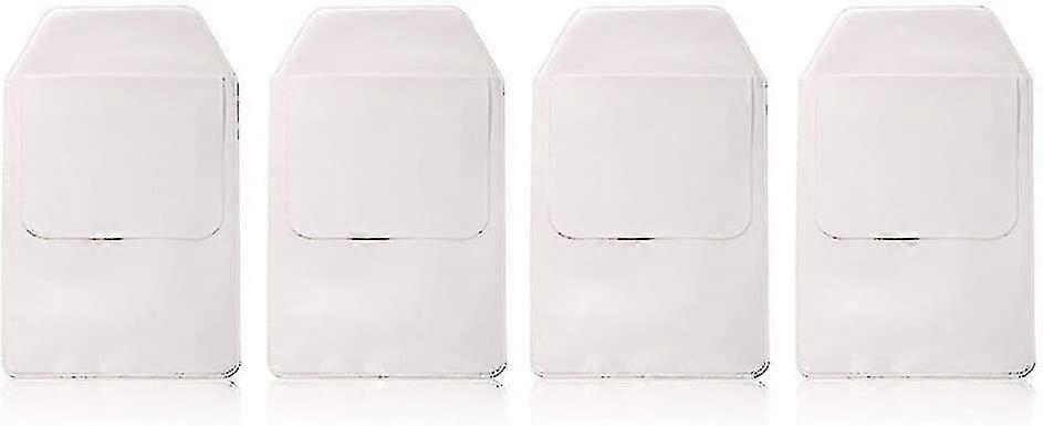 4 Pcs White Pocket Protector For Pen Leaks
