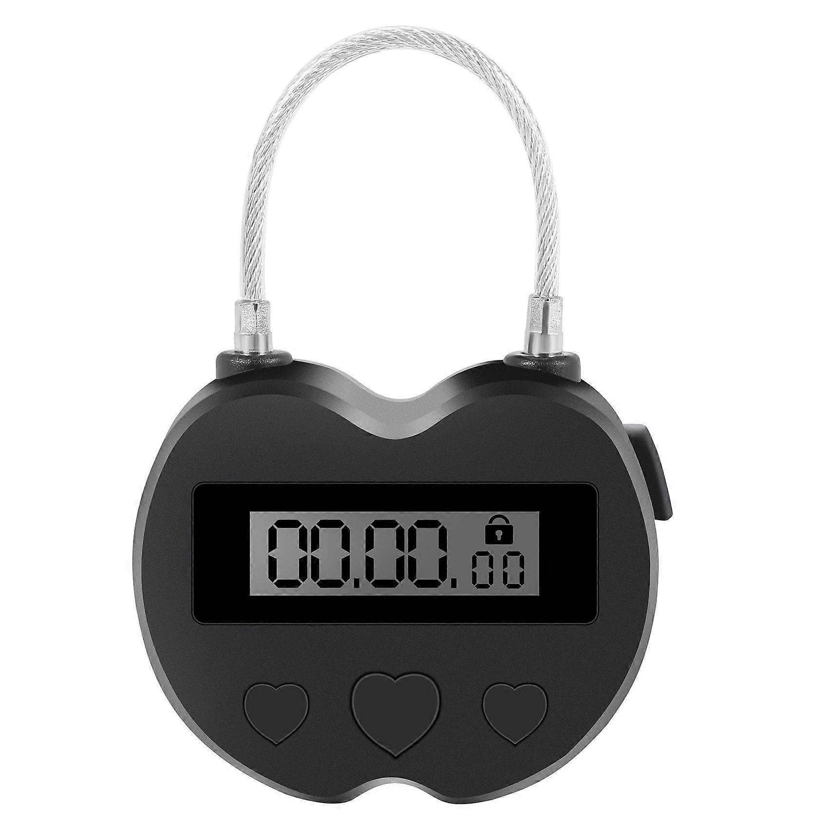Smart Time Lock Display LCD Time Lock Multifunzione Timer Elettronico Da Viaggio, Lucchetto Timer Temporaneo Ricaricabile USB Impermeabile