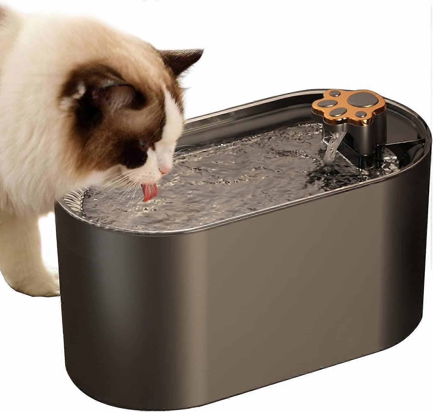 Katt dricksfontän 3L automatisk dricksfontän för husdjur tyst med smart pump