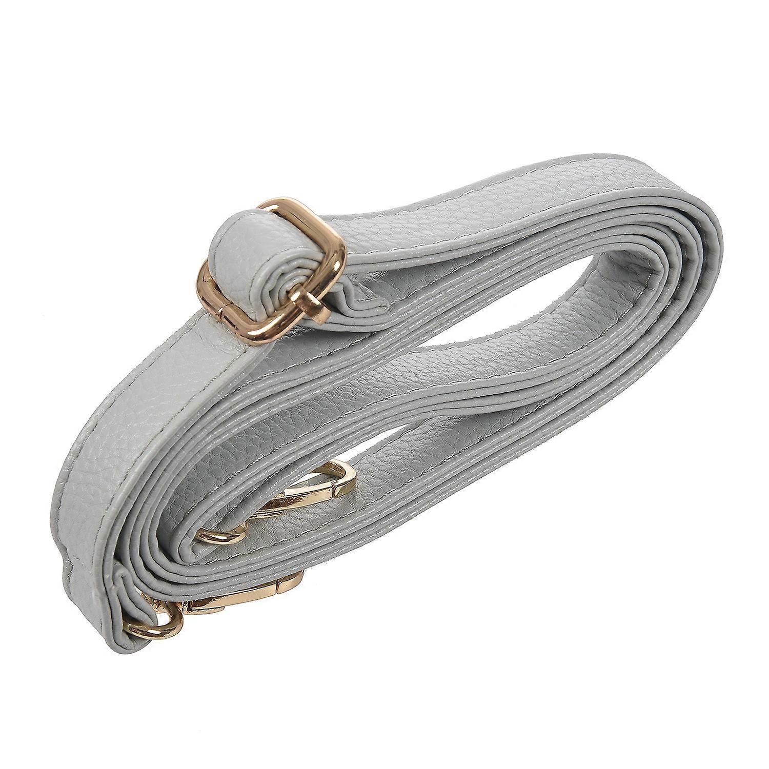 DIY Replacement Leather Bag Shoulder Strap Handle Body Adjustable 140*2cm, gray