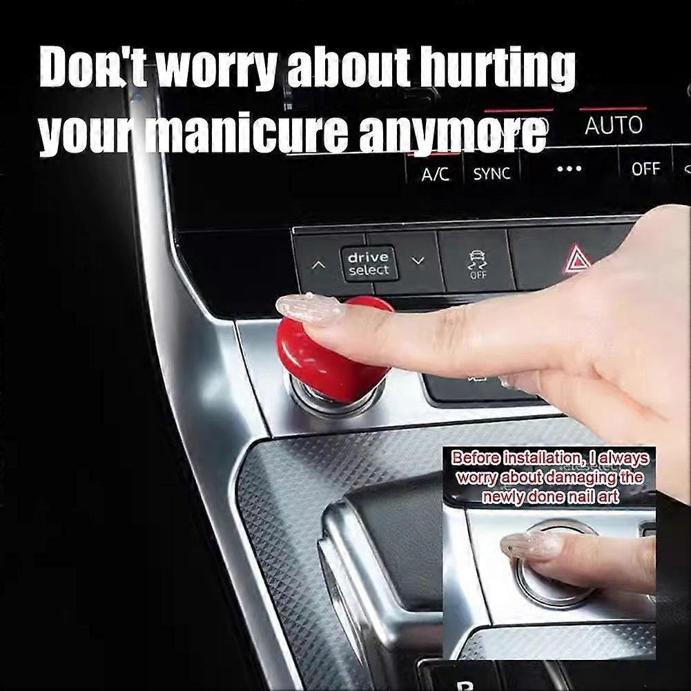 Car One Click Start Button Rocker Car Engine Start Stop Lever Starter Cover