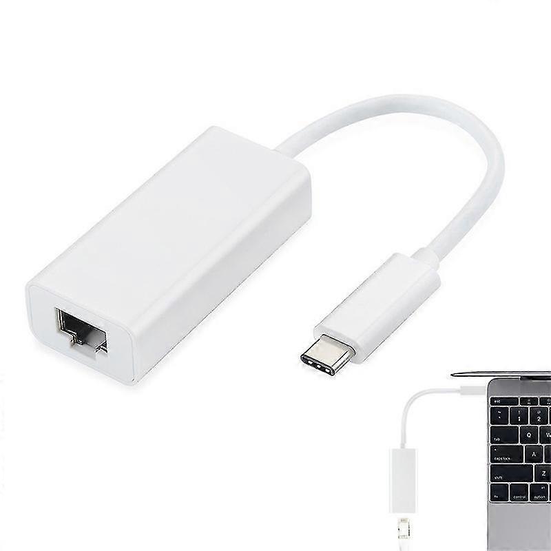 Usb-c/type-c To Rj45 Ethernet Lan Internet Cable Adapter For Macbook & Typec Devices