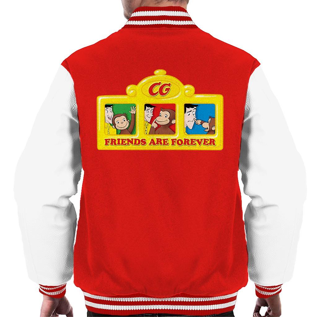 Curious George Friends Are Forever Men's Varsity Jacket