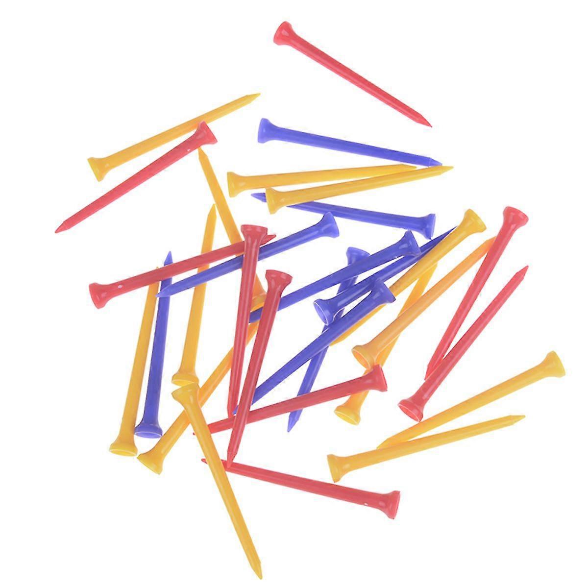 30Pcs/Pack Plastic Golf Tees Multi Color 83CM Plastic Golf Tee Accessories