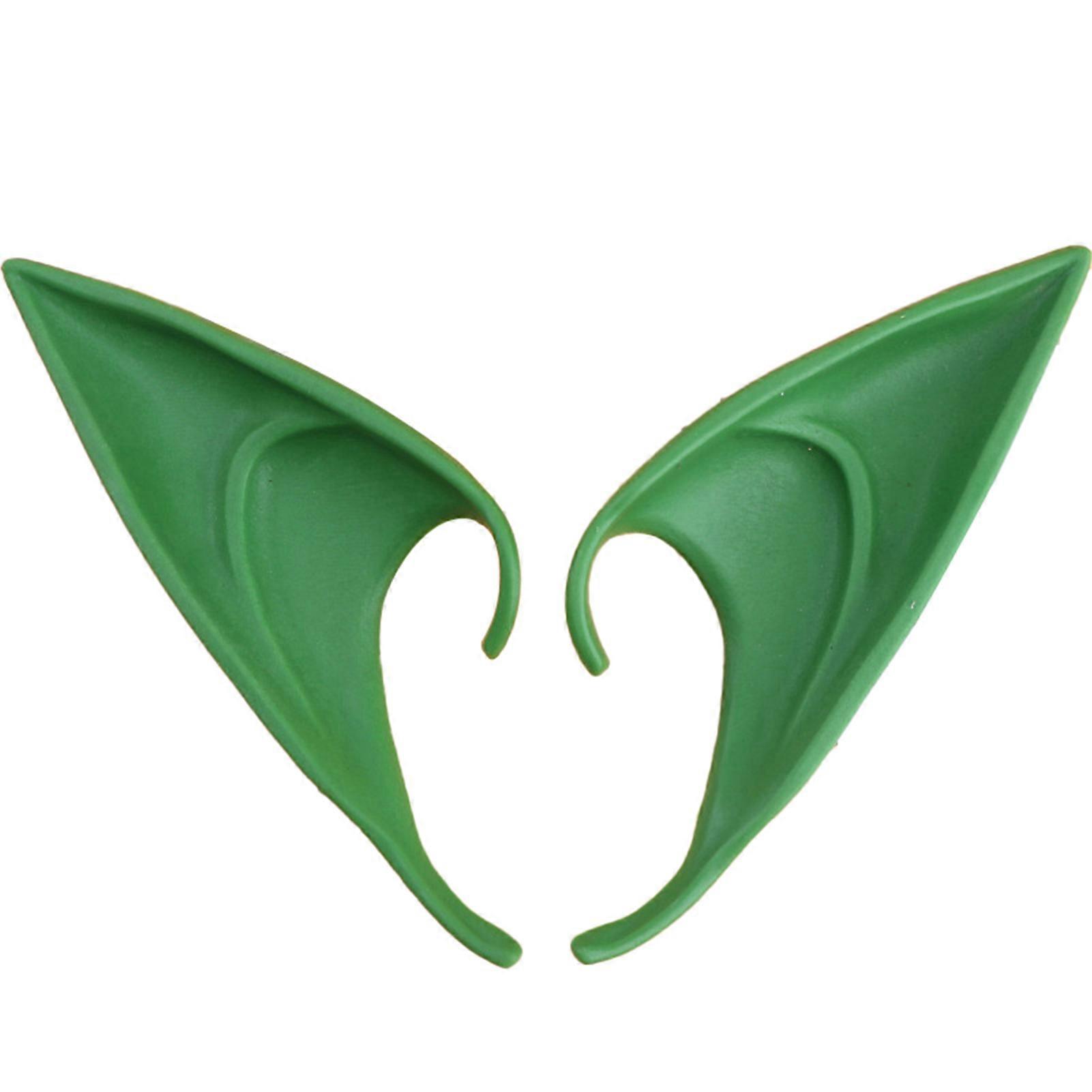 A Pairs Halloween Elf Ears Soft Pointed Tips Costume Cosplay Halloween Party Props Masquerade Accessories for Kids New