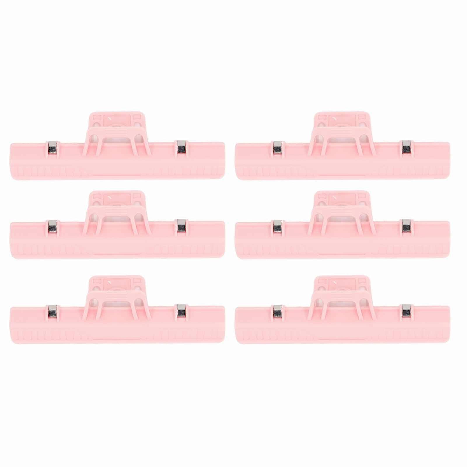 6 Pcs Music Page Holder Soft Appealing Color Music Score Sheet Paper Note Clamps Book Clip for Music Books Bills Documents Pink