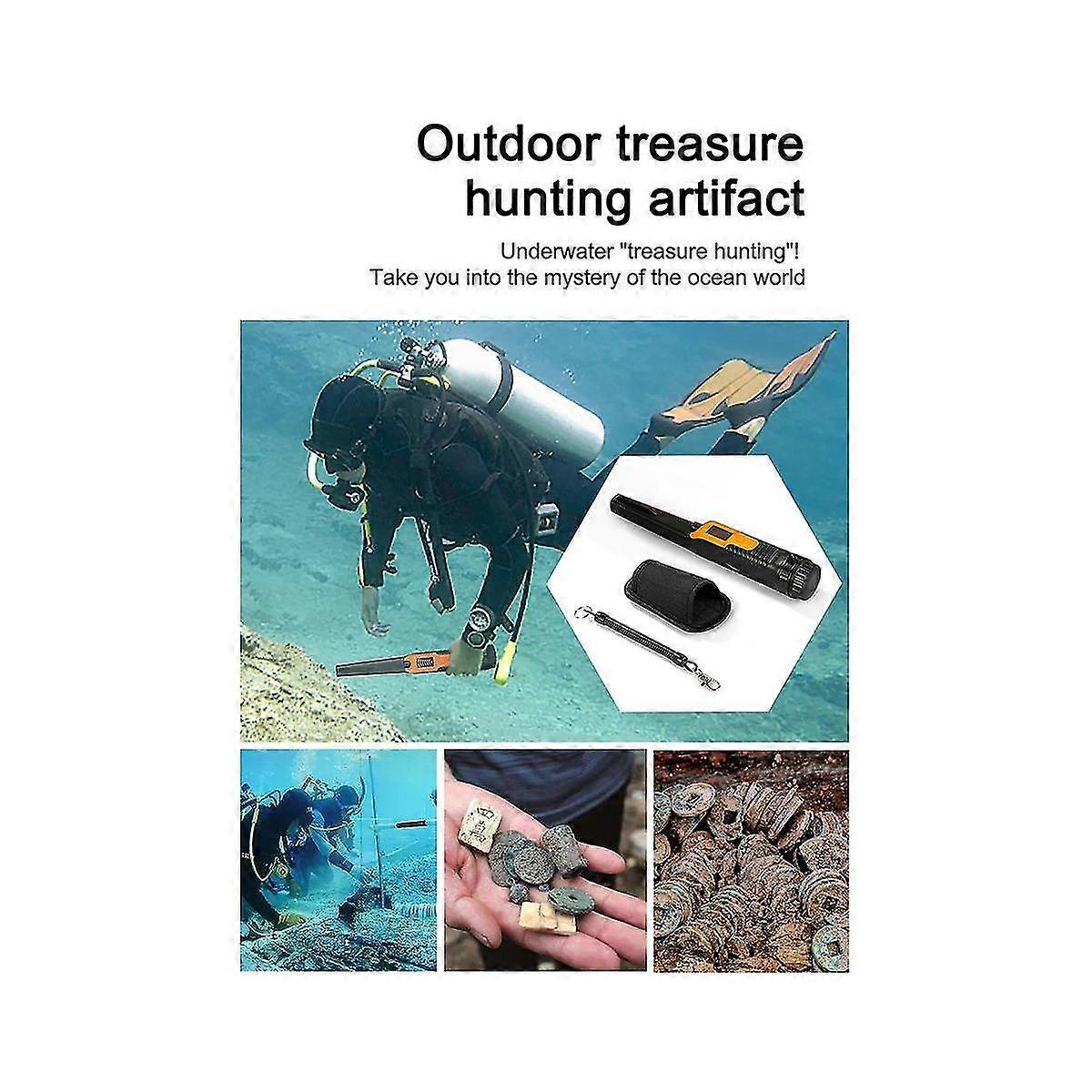 Metal Detector Pinpointer, Lcd Display Waterproof With High Sensitivity, 360 Scanning, Sound/vibra